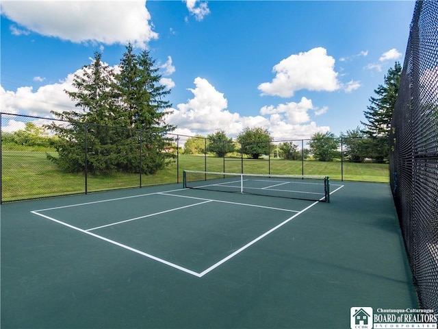 5 Oneida St, Chautauqua, NY 14728 - view of tennis court featuring community basketball court