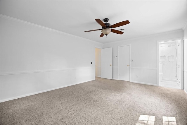 3 Tuxford Rd, Pittsford, NY 14534 - unfurnished room with ceiling fan, crown molding, and carpet floors