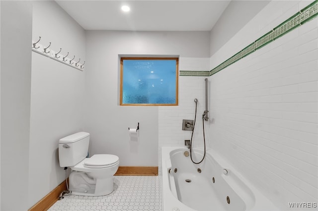 7 Lebrun Cir, Amherst, NY 14226 - bathroom featuring tile patterned flooring and a combined bath / shower with jetted tub