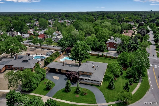 7 Lebrun Cir, Amherst, NY 14226 - aerial view of residential area featuring a forest and a pool