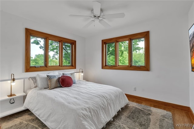 7 Lebrun Cir, Amherst, NY 14226 - bedroom with wood finished floors and ceiling fan