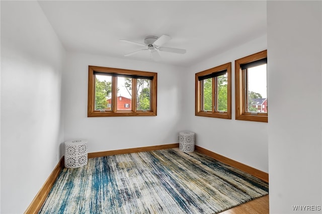 7 Lebrun Cir, Amherst, NY 14226 - spare room featuring a ceiling fan and wood finished floors