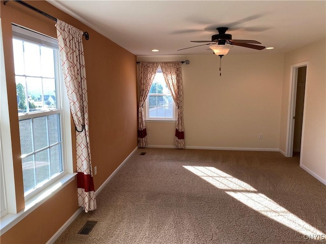 107 Shaker Hts, Camillus, NY 13031 - carpeted spare room with a ceiling fan and recessed lighting