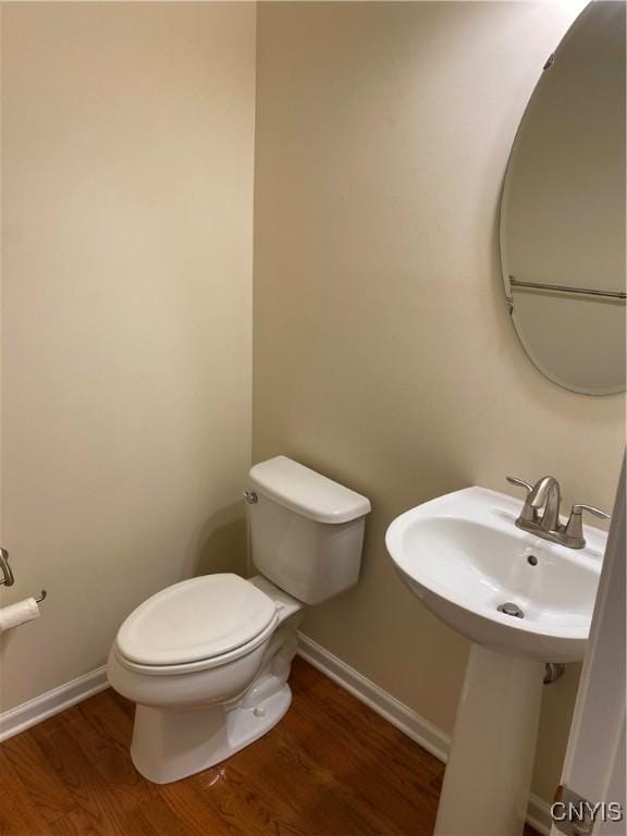 107 Shaker Hts, Camillus, NY 13031 - bathroom featuring toilet and wood finished floors