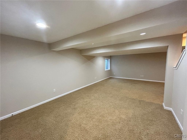 107 Shaker Hts, Camillus, NY 13031 - basement featuring carpet and recessed lighting