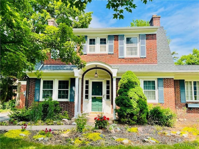 2721 Bowen Rd, Elma, NY 14059 - view of front of property with a chimney and brick siding