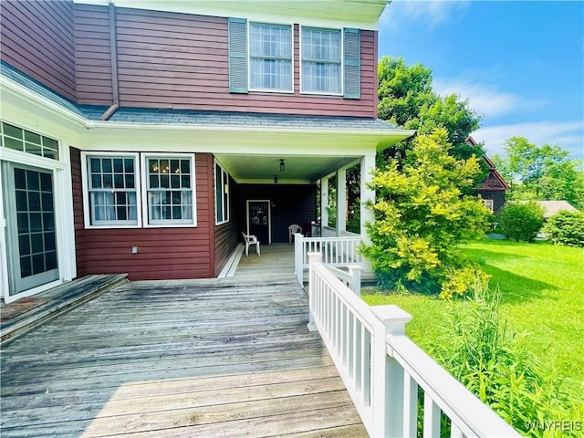 2721 Bowen Rd, Elma, NY 14059 - deck featuring a yard