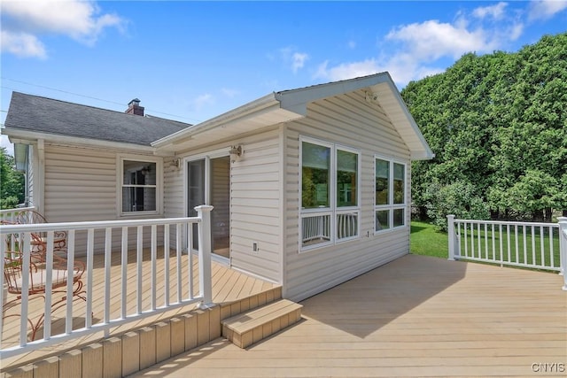 206 Oswego River Rd, Schroeppel, NY 13135 - view of wooden deck