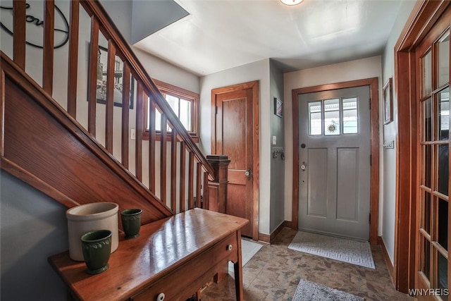 2910 Weston Ave, Niagara Falls, NY 14305 - foyer featuring stairway and plenty of natural light