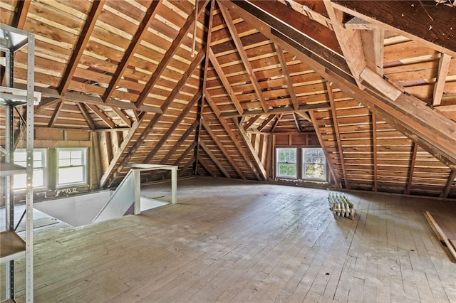 234 Pine Grove Ave, Irondequoit, NY 14617 - unfinished attic featuring an upstairs landing