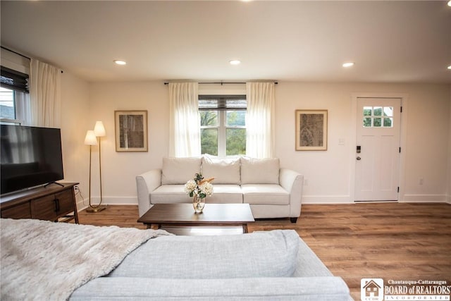6064 Nys Rte 242 E, Ellicottville, NY 14731 - living area featuring recessed lighting and wood finished floors