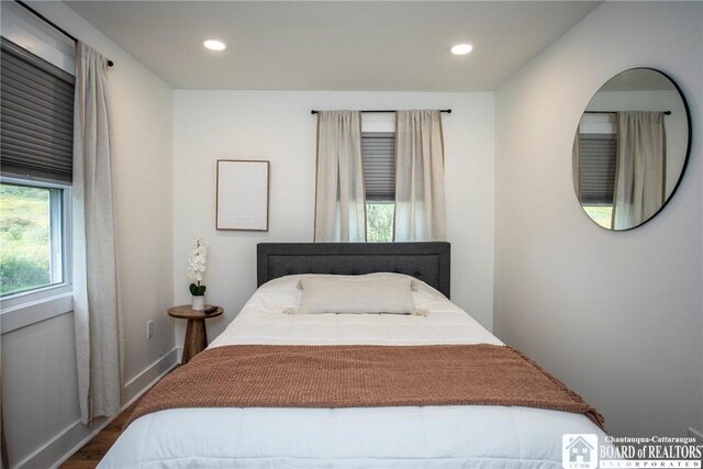 6064 Nys Rte 242 E, Ellicottville, NY 14731 - bedroom featuring wood finished floors and recessed lighting