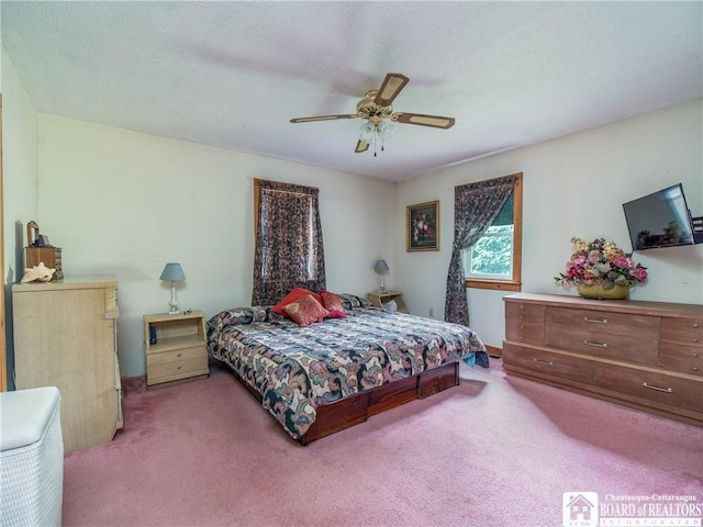 6295 Stockton Hartfield Rd, Chautauqua, NY 14728 - carpeted bedroom featuring ceiling fan