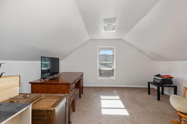 213 Roxann Ave, Cicero, NY 13212 - carpeted home office with lofted ceiling and cooling unit