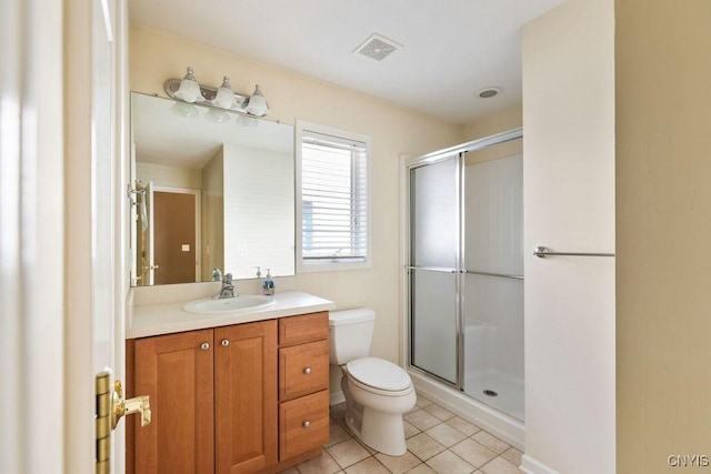 42 Nursery Ln, Syracuse, NY 13210 - full bathroom featuring vanity, tile patterned flooring, and a shower stall
