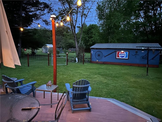 244 State Highway 320, Norwich, NY 13815 - view of yard featuring a wooden deck