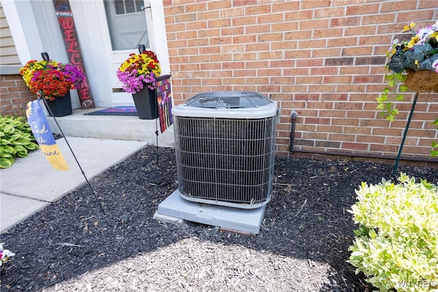 253 Old Oak Post Rd, Amherst, NY 14051 - exterior view of a central AC unit and brick siding