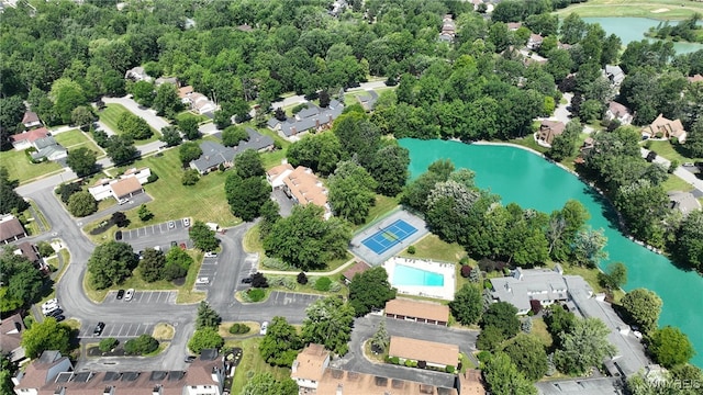 253 Old Oak Post Rd, Amherst, NY 14051 - aerial view of property's location featuring a large body of water and nearby suburban area