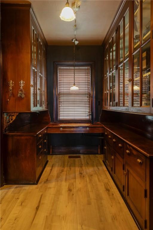 407 W Church St, Elmira City, NY 14901 - unfurnished dining area featuring light wood finished floors