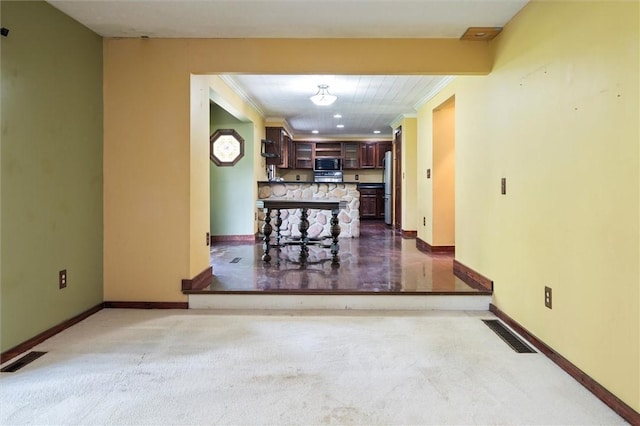53 Alecia Dr, Greece, NY 14626 - unfurnished dining area featuring ornamental molding and baseboards