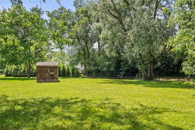 53 Alecia Dr, Greece, NY 14626 - view of green lawn with a storage unit