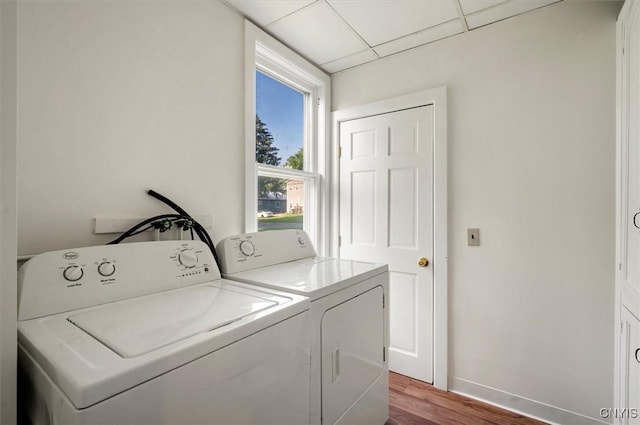 117 Prospect St, Lenox, NY 13032 - laundry room featuring washer and clothes dryer and wood finished floors