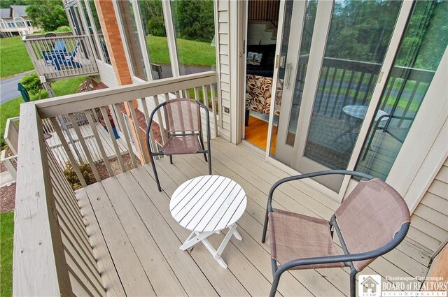 C4 Oneida Dr, Chautauqua, NY 14728 - view of wooden deck