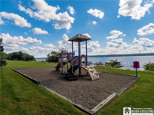 C4 Oneida Dr, Chautauqua, NY 14728 - community jungle gym with a lawn and a water view