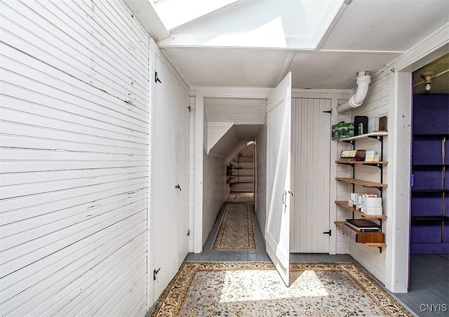 4790 E Lake Rd, Cazenovia, NY 13035 - hall featuring wooden walls