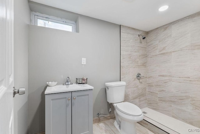 7921 Davis Rd N, Clay, NY 13041 - full bathroom with a tile shower and vanity