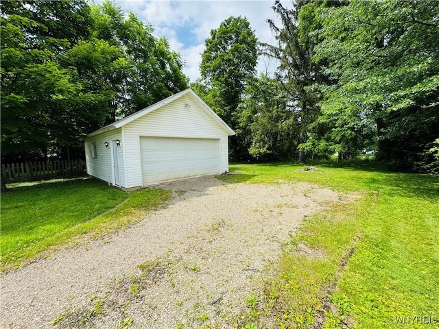 39 Chestnut St, Persia, NY 14070 - view of detached garage