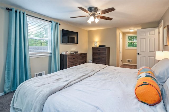 3389 Orchid Cres, Walworth, NY 14568 - carpeted bedroom featuring baseboards and ceiling fan