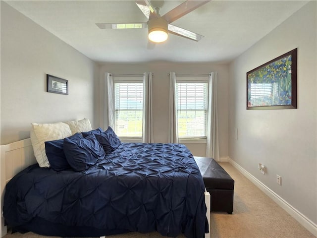 3390 Conhocton Rd, Erwin, NY 14870 - carpeted bedroom with a ceiling fan and baseboards
