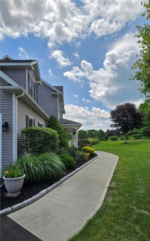 3390 Conhocton Rd, Erwin, NY 14870 - view of side of home with a yard