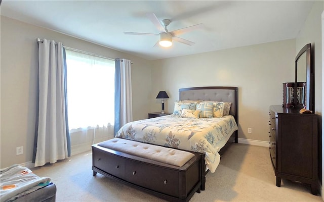 3390 Conhocton Rd, Erwin, NY 14870 - bedroom with light colored carpet and ceiling fan