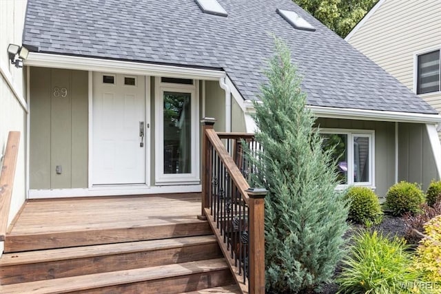 89 Rambling Rd, Amherst, NY 14051 - view of exterior entry with roof with shingles