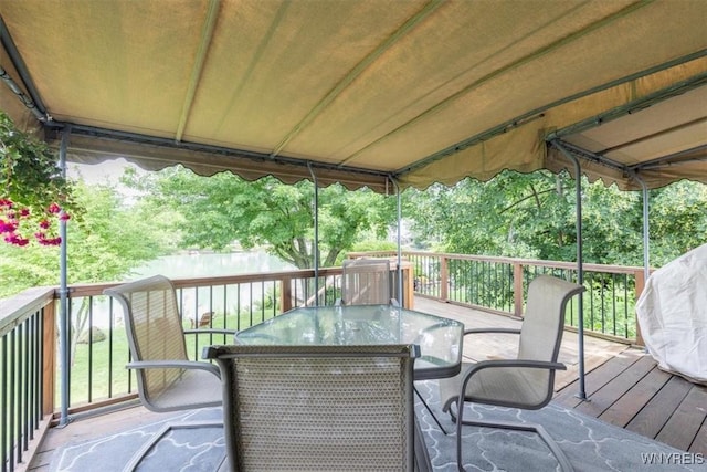 89 Rambling Rd, Amherst, NY 14051 - wooden terrace with outdoor dining space