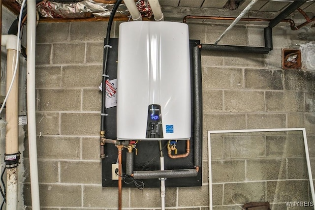 210 Townline Rd, Elma, NY 14059 - utility room featuring water heater