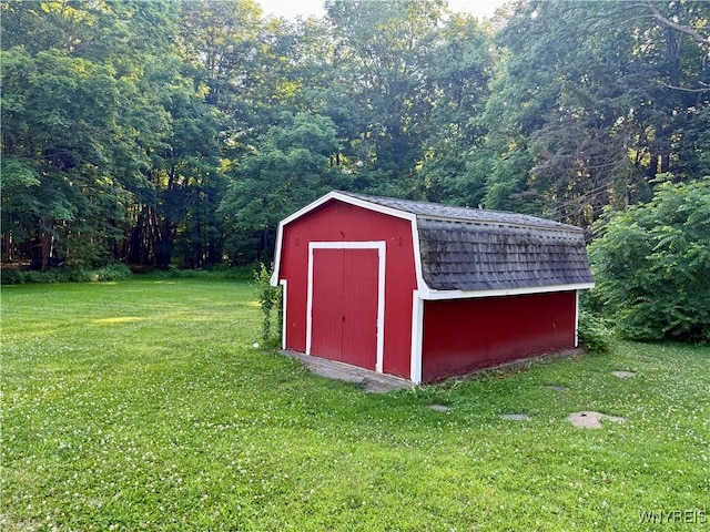 210 Townline Rd, Elma, NY 14059 - view of shed with a forest view