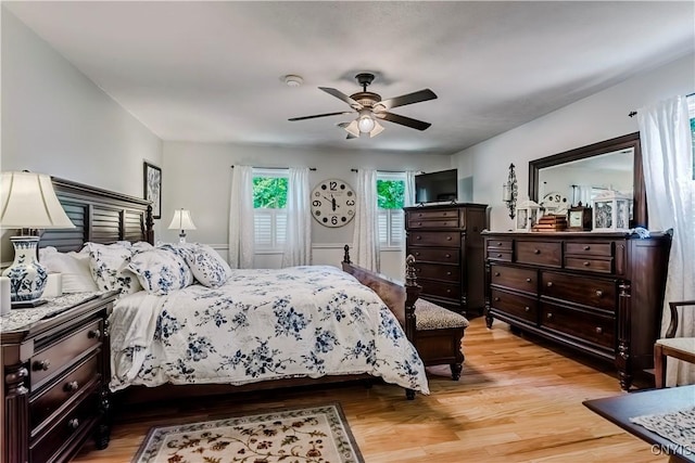 5 Family Cir, Lee, NY 13363 - bedroom with light wood finished floors and ceiling fan
