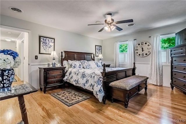 5 Family Cir, Lee, NY 13363 - bedroom with light wood-style floors and ceiling fan