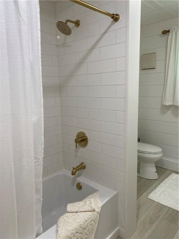 2115 Hornby Rd, Orange, NY 14812 - bathroom with shower / tub combo and wood finished floors