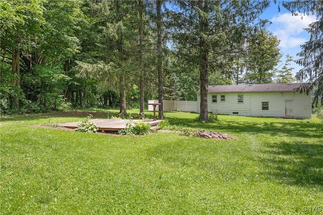 2129 Berry Rd, Lafayette, NY 13084 - view of yard with a deck