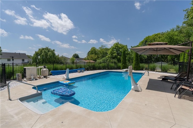 255 Watson Rd, Perinton, NY 14450 - view of swimming pool with a patio and a fenced backyard