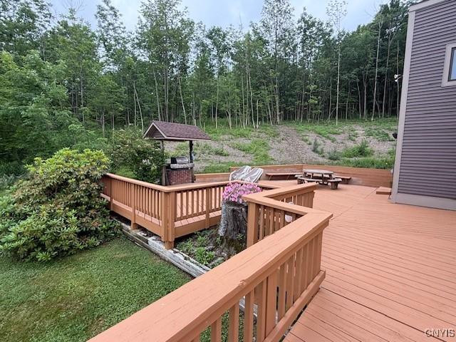 2033 Artemis Dr, Virgil, NY 13045 - view of wooden terrace