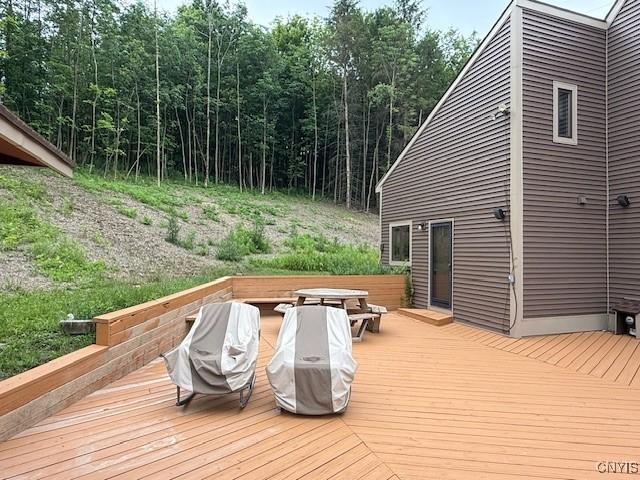 2033 Artemis Dr, Virgil, NY 13045 - deck with a grill
