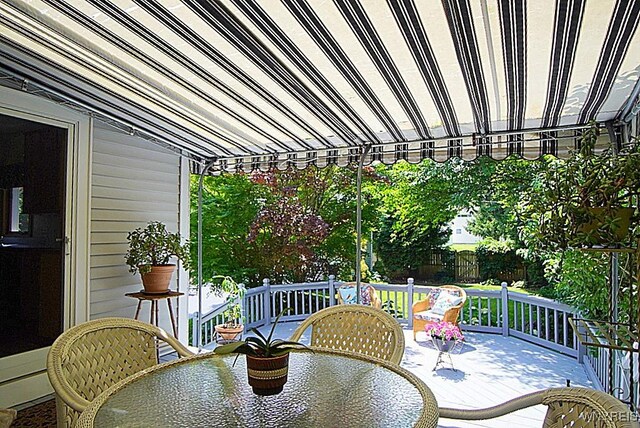 57 Dudley Ave, Hamburg, NY 14075 - deck with outdoor dining area