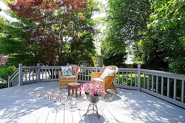 57 Dudley Ave, Hamburg, NY 14075 - wooden deck featuring view of wooded area