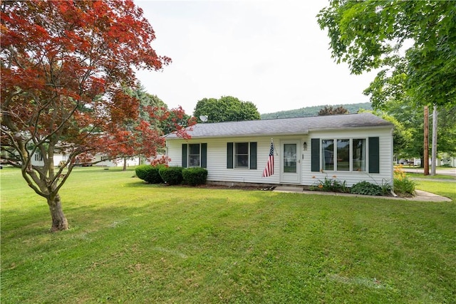 21 Twin Dr, North Dansville, NY 14437 - ranch-style house with a front yard