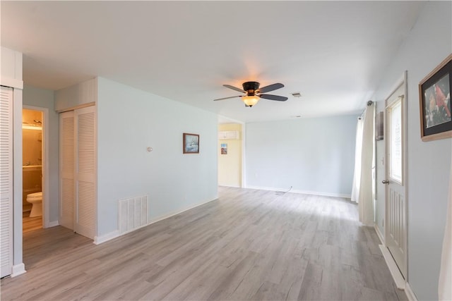 21 Twin Dr, North Dansville, NY 14437 - empty room with light wood finished floors and ceiling fan